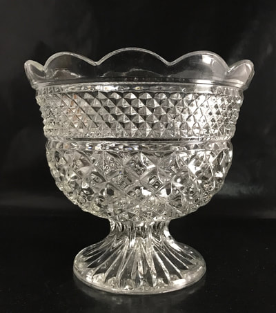 Clear Cut Crystal Bowl for Candy Or Bread